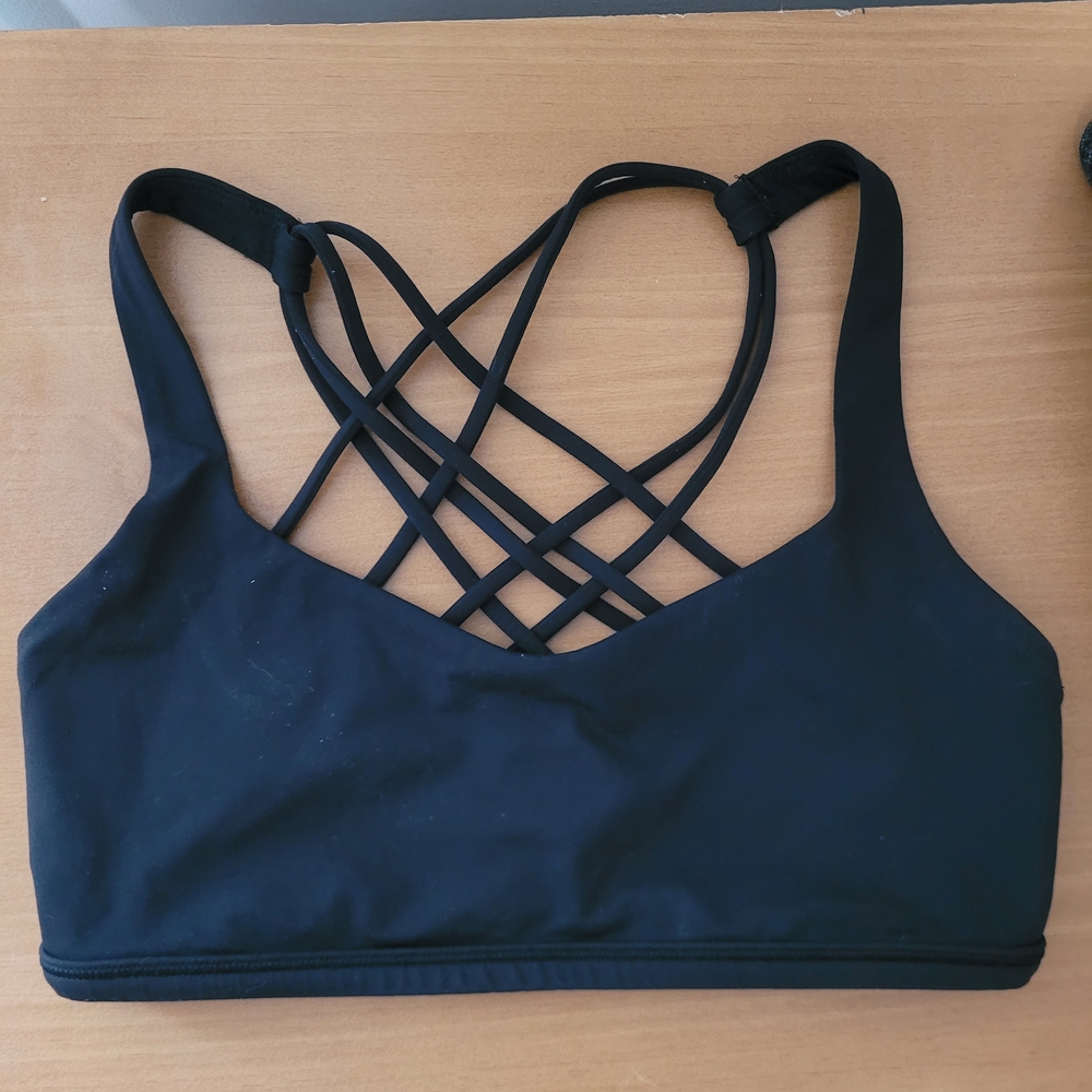 Lululemon Athletica Black Cross-Back Bralette